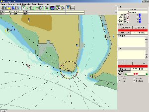 ECDIS Karte, eingezoomt (klicke zum vergr��ern)